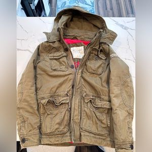 Abercrombie Fitch Jacket, olive green, XL